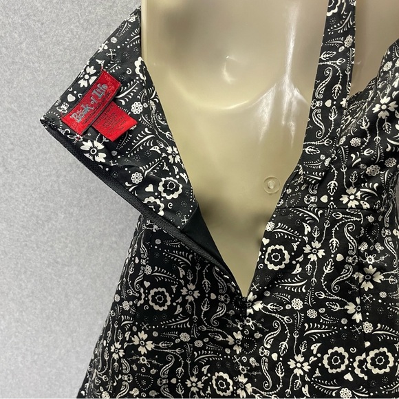 Hot Topic Book of Life Printed Punk Grunge Pin Up Halter Swing Dress - Picture 10 of 10